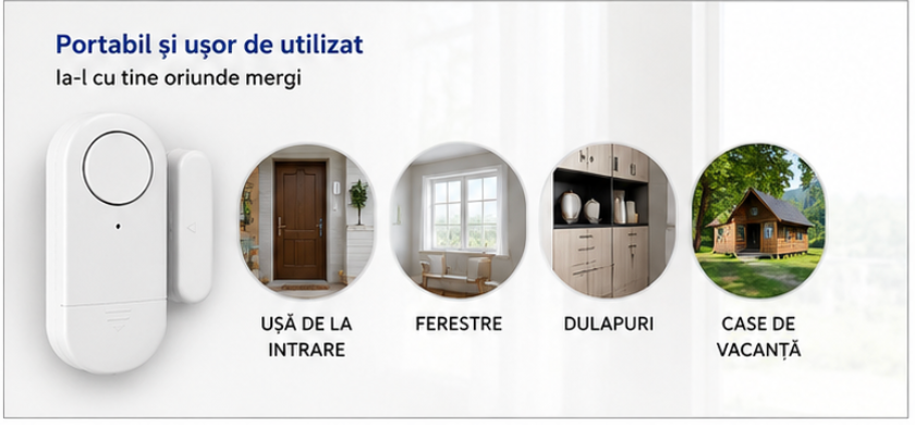 DoorAlert - Alarmă Wireless Ușă