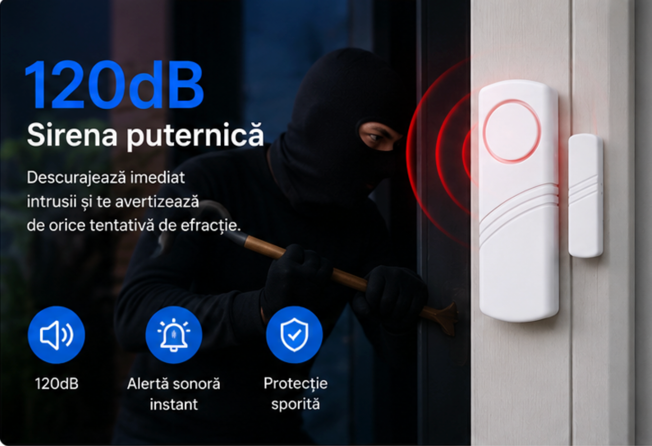 DoorAlert - Alarmă Wireless Ușă